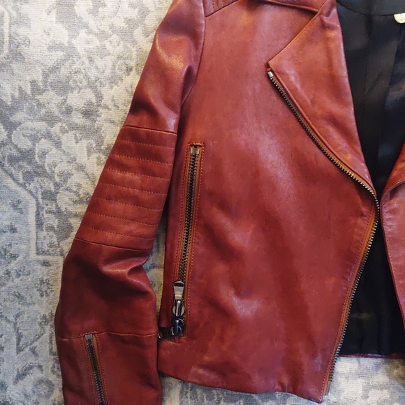 J BRAND LEATHER JACKET - Picture 6 of 8